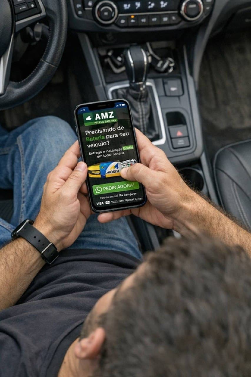 Peça sua bateria